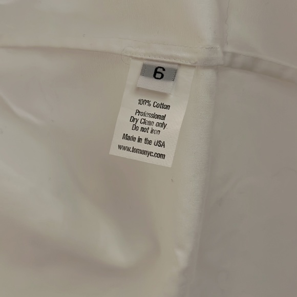 TOME White Long Sleeves Shirt size 6 - Picture 3 of 8